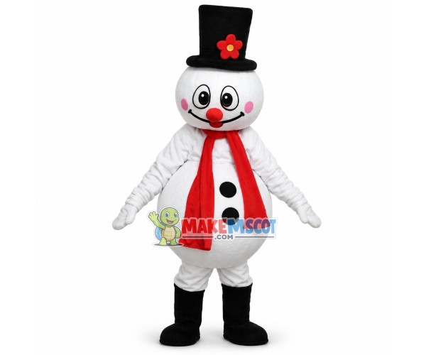 Frosty the Snowman Mascot Costume Frosty the Snowman Mascot Costume