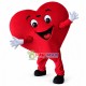Deluxe Cartoon Red Heart Mascot Costume 