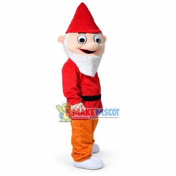 Garden Gnome Mascot Costume Garden Gnome Mascot Costume