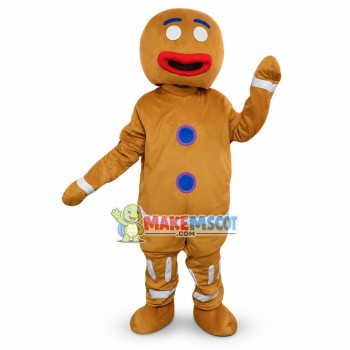 Common Gingerbread Man Mascot Costume Common Gingerbread Man Mascot Costume