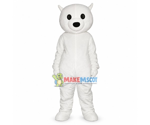 White Chihuahua Dog Mascot Costume White Chihuahua Dog Mascot Costume