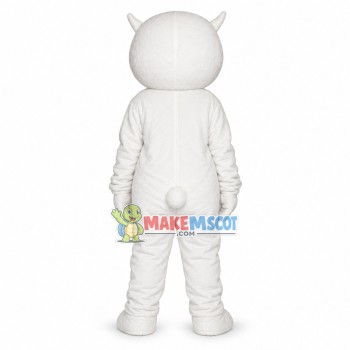White Chihuahua Dog Mascot Costume