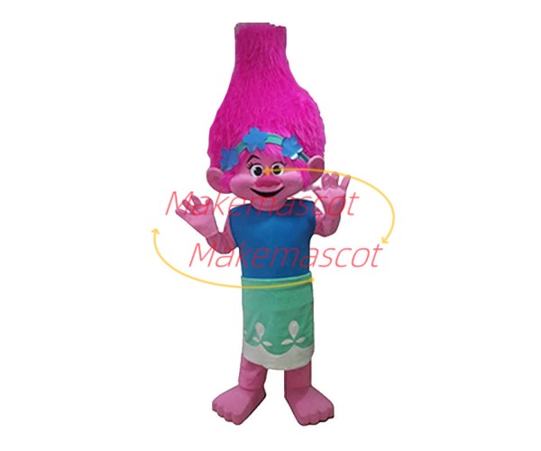 Optimistic Princess Poppy Mascot Costume Optimistic Princess Poppy Mascot Costume