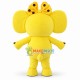 Cute Cartoon Yellow Baby Girl Elephant Mascot Costume Cute Cartoon Yellow Baby Girl Elephant Mascot Costume