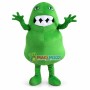 Adult Cartoon Green Germ Virus Bacterium Monster Mascot Costume 