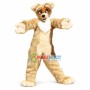 Simulated Long Fur Fox Dog Mascot Costume 