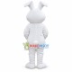 Simple Style White Bunny Mascot Costume Simple Style White Bunny Mascot Costume