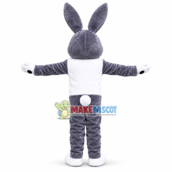 Gray Dutch Rabbit Mascot Costume Gray Dutch Rabbit Mascot Costume