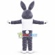 Gray Dutch Rabbit Mascot Costume Gray Dutch Rabbit Mascot Costume