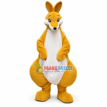 Lightweight Cartoon Yellow Kangaroo Mascot Costume Lightweight Cartoon Yellow Kangaroo Mascot Costume