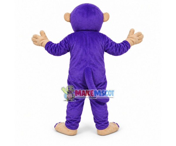 Purple Monkey Mascot Costume Purple Monkey Mascot Costume