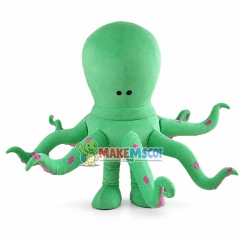 Deluxe Green Octopus Mascot Costume Deluxe Green Octopus Mascot Costume
