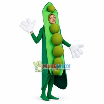 Adult Size Peas Pod Mascot Costume For Halloween Party Adult Size Peas Pod Mascot Costume For Halloween Party