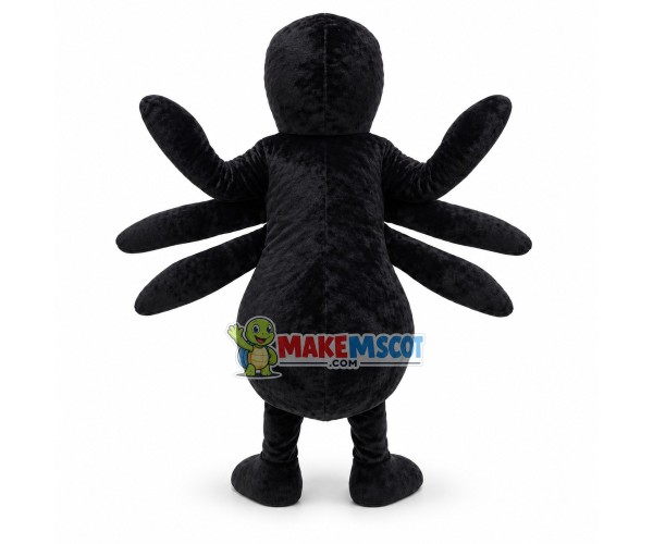 Black Spider Mascot Adult Costume Black Spider Mascot Adult Costume