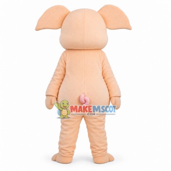 Flesh-colored Pig Mascot Costume Flesh-colored Pig Mascot Costume