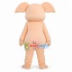 Flesh-colored Pig Mascot Costume Flesh-colored Pig Mascot Costume
