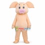 Flesh-colored  Pig Mascot Costume 