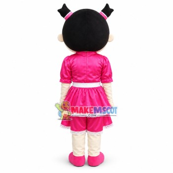 Cute Happy Chinese Little Girl Mascot Costume Cute Happy Chinese Little Girl Mascot Costume