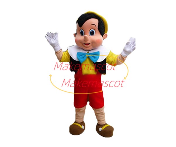 Brave Pinocchio Mascot Costume Brave Pinocchio Mascot Costume