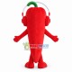 Crazy Cartoon Red Chili Pepper With Red Headphones Mascot Costume For Adult Crazy Cartoon Red Chili Pepper With Red Headphones Mascot Costume For Adult