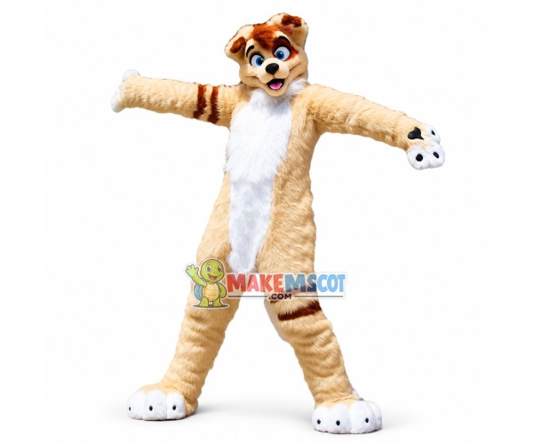 Lovely Furry Dog Mascot Costume Lovely Furry Dog Mascot Costume