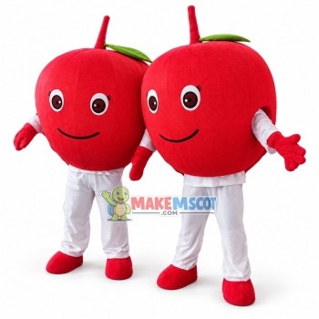 Simple Style Red Apple Cartoon Mascot Costume 
