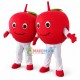 Simple Style Red Apple Cartoon Mascot Costume Simple Style Red Apple Cartoon Mascot Costume