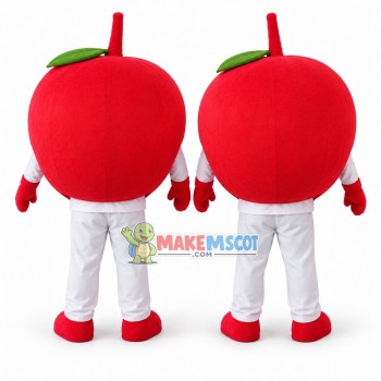 Simple Style Red Apple Cartoon Mascot Costume Simple Style Red Apple Cartoon Mascot Costume