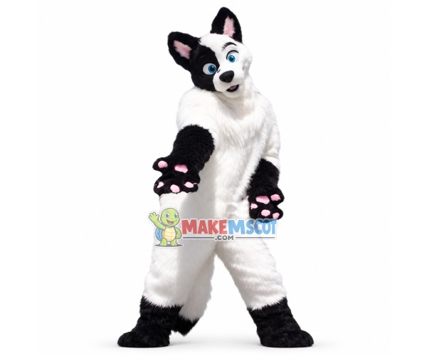 Lovely Hairy Fox Dog Mascot Costume Lovely Hairy Fox Dog Mascot Costume
