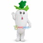 Deluxe Cartoon White Radish Mascot Costume 