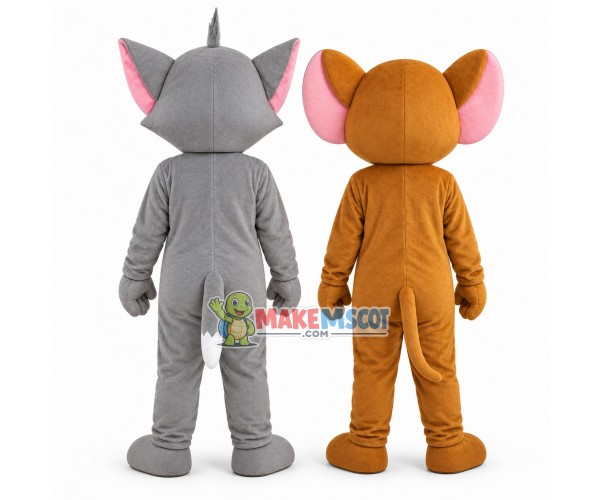 Lovely Tom and Jerry Mascot Costume Lovely Tom and Jerry Mascot Costume