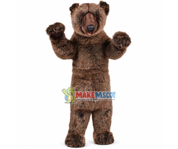 Real Life Grizzly Bear Mascot Costume Real Life Grizzly Bear Mascot Costume