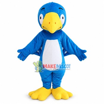 Blue Parrot Mascot Costume Blue Parrot Mascot Costume