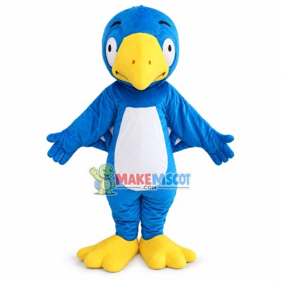 Blue Parrot Mascot Costume	