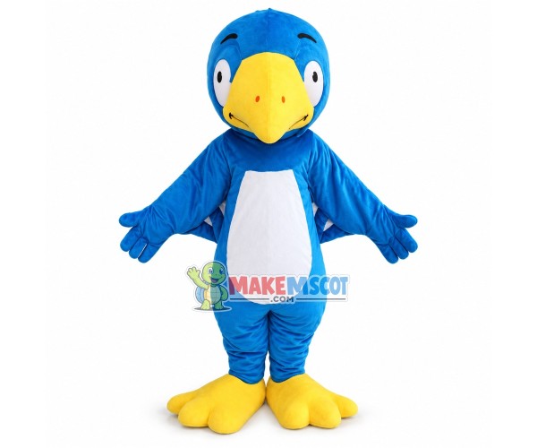 Blue Parrot Mascot Costume Blue Parrot Mascot Costume