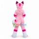 Charming Pink Husky Mascot Costume Charming Pink Husky Mascot Costume