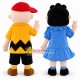 Meek Charlie Brown & Crabby Lucy van Pelt Mascot Adult Costume Meek Charlie Brown & Crabby Lucy van Pelt Mascot Adult Costume