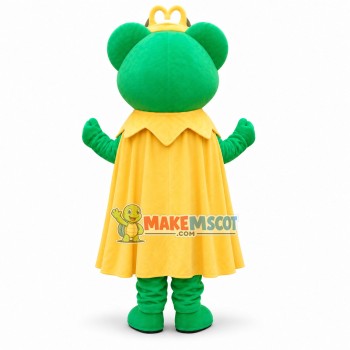 Frog Prince Cartoon Mascot Costume	