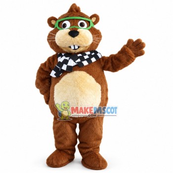 Furry brown Gophers mascot costume Furry brown Gophers mascot costume