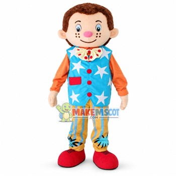 Textured Mr Tumble Mascot Costume Cartoon Character Textured Mr Tumble Mascot Costume Cartoon Character