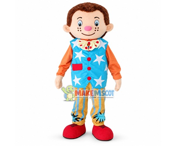 Textured Mr Tumble Mascot Costume Cartoon Character Textured Mr Tumble Mascot Costume Cartoon Character