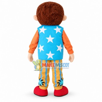 Textured Mr Tumble Mascot Costume Cartoon Character Textured Mr Tumble Mascot Costume Cartoon Character
