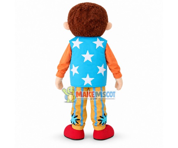 Textured Mr Tumble Mascot Costume Cartoon Character Textured Mr Tumble Mascot Costume Cartoon Character