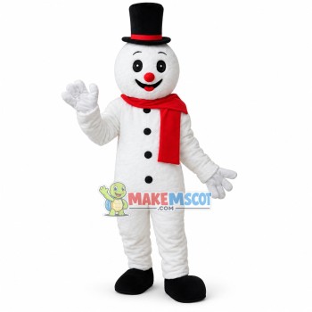 Lovely Snowman Christmas Mascot Costume 