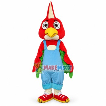 Simple Style Cartoon Red Parrot Mascot Costume	