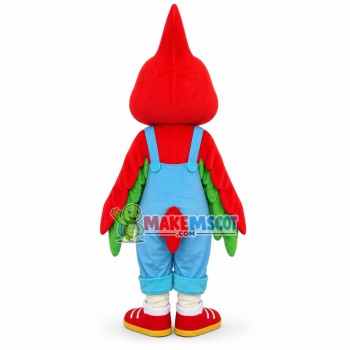 Simple Style Cartoon Red Parrot Mascot Costume Simple Style Cartoon Red Parrot Mascot Costume