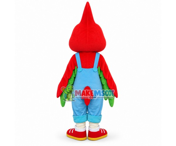 Simple Style Cartoon Red Parrot Mascot Costume Simple Style Cartoon Red Parrot Mascot Costume