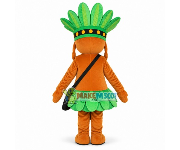 Indigenous Man Of South America Mascot Costume Indigenous Man Of South America Mascot Costume