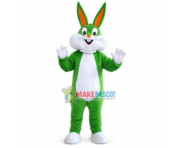 Green Bugs Bunny Mascot Costume Green Bugs Bunny Mascot Costume
