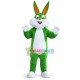 Green Bugs Bunny Mascot Costume Green Bugs Bunny Mascot Costume
